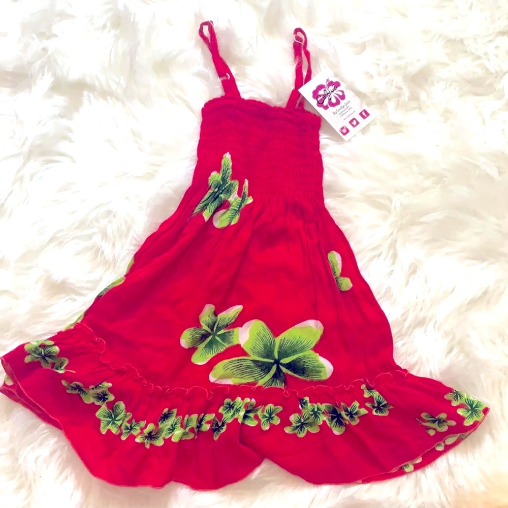 Caligirl Youth Plumeria Dress, Small